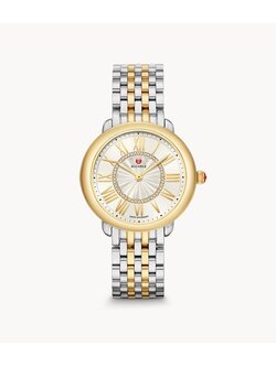 MICHELE Serein Mid Two-Tone 18K Gold Diamond Dial Watch