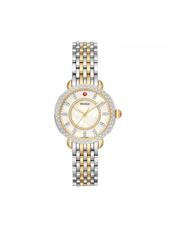 MICHELE Sidney Classic Two-Tone Diamond Watch