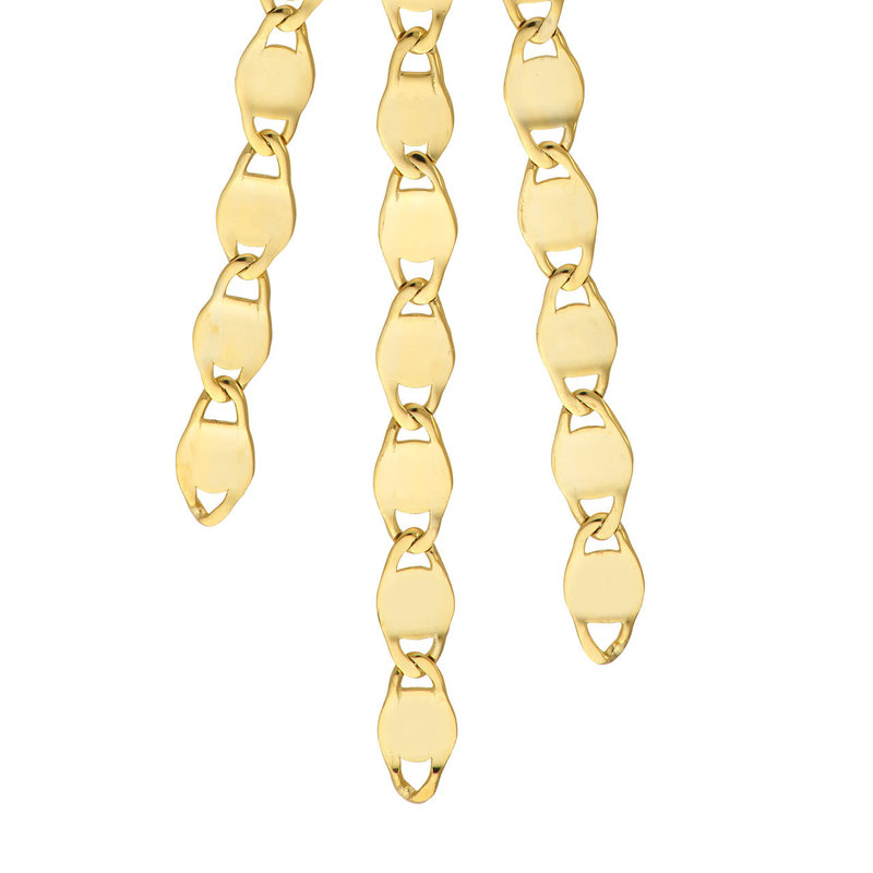 Multi-Strand Valentino Chain Dangle Earrings