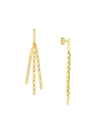 Multi-Strand Valentino Chain Dangle Earrings