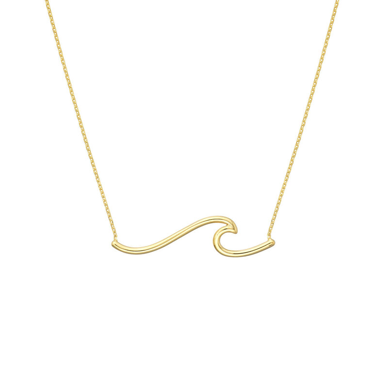 Polished Wave Necklace