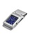 Rhodium Plated Money Clip with Blue Watch Face