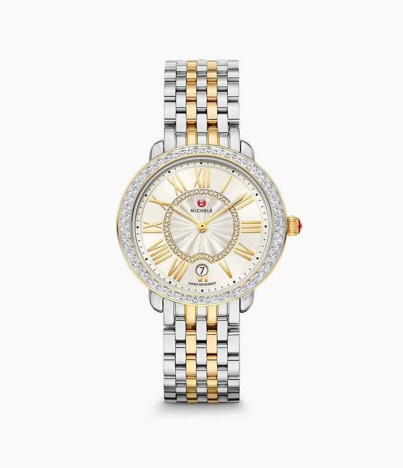 Serein Mid Two-Tone 18K Gold Diamond Watch