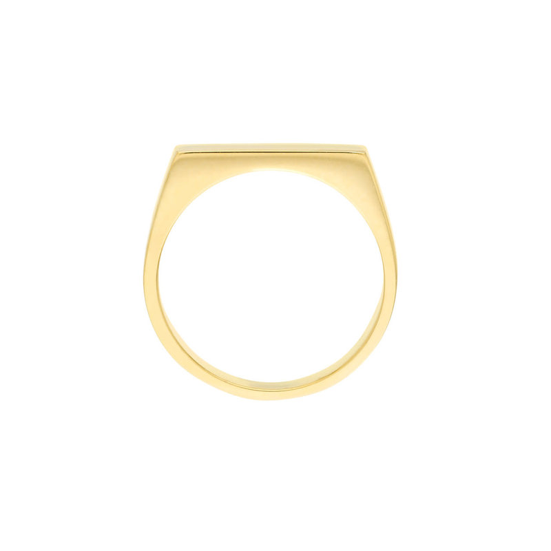 Slim Engravable Signet Ring