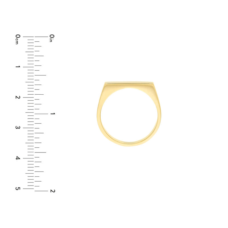 Slim Engravable Signet Ring