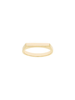 Slim Engravable Signet Ring