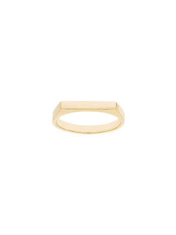 Slim Engravable Signet Ring