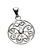 Southern Gates Jewelry Silver Heart Scroll Pendant