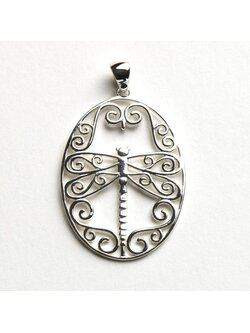 Southern Gates Jewelry Southern Gates Oval Dragonfly Pendant