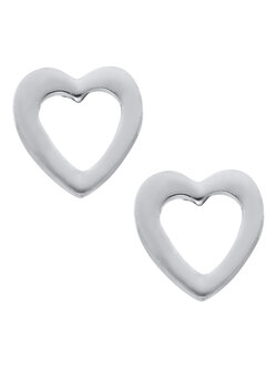 Sterling Silver Baby Heart Stud Earrings