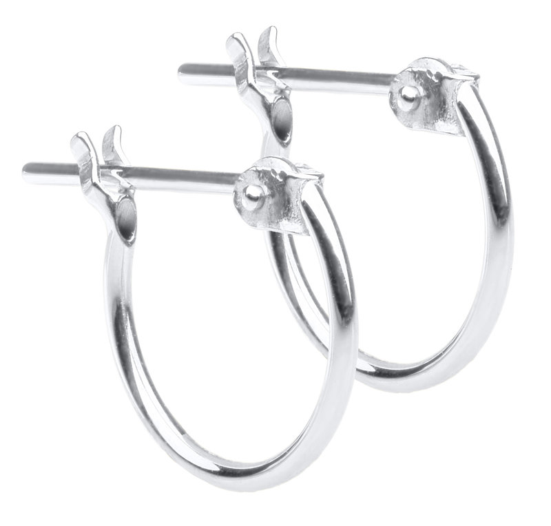 Sterling Silver Baby Hoop Earrings