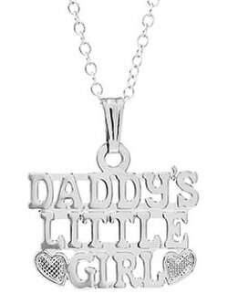 Sterling Silver Daddy's Little Girl Pendant Necklace