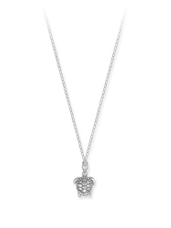 Sterling Small Turtle Necklace