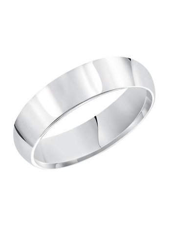 White Gold Comfort Fit Wedding Band