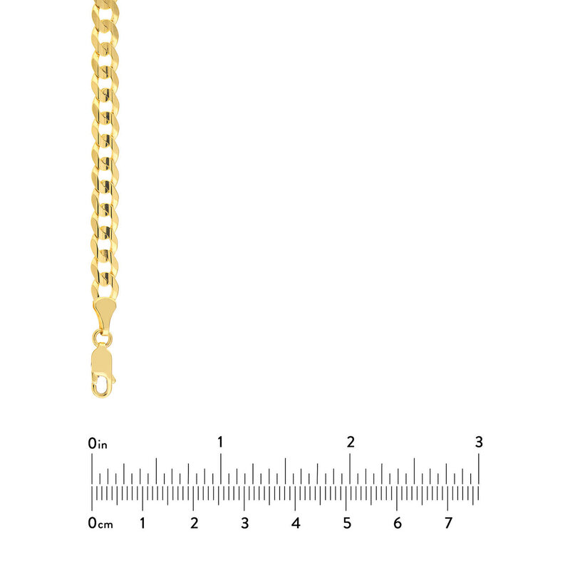 Yellow Gold Concave Cuban Curb Chain