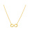 Yellow Gold Mini Infinity Necklace