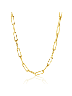 10K Yellow Gold Paperclip Chain