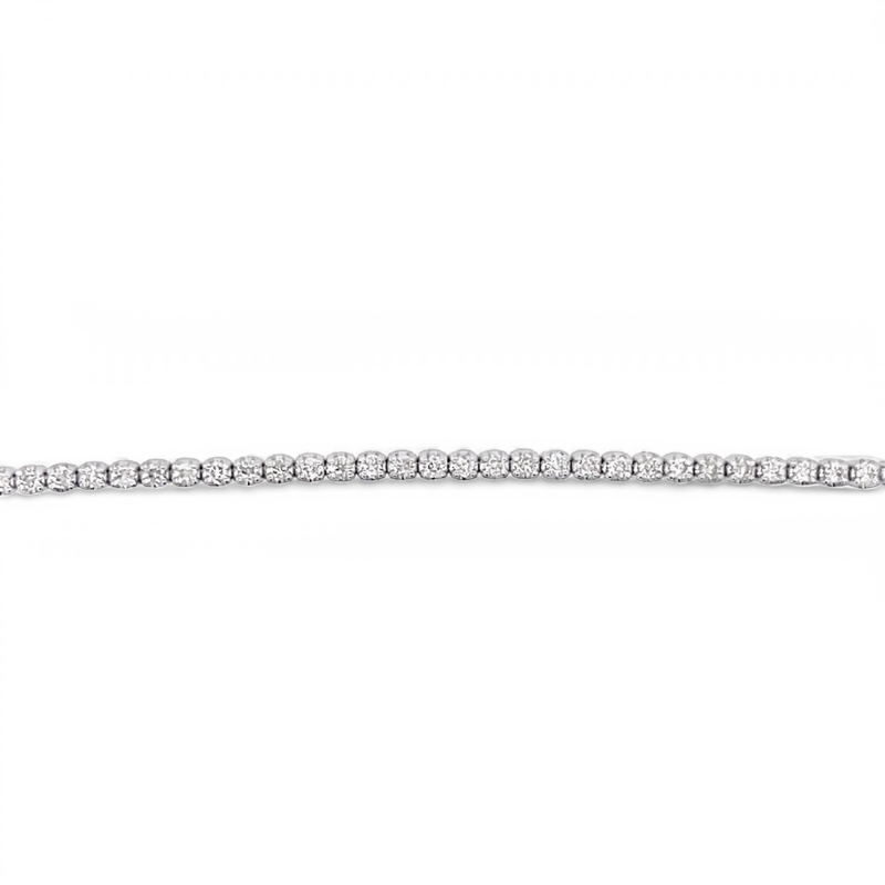 14K White Gold Diamond Tennis Bracelet