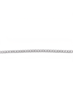 14K White Gold Diamond Tennis Bracelet