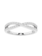 14K White Gold Infinity Style Diamond Band