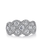 14K White Gold Woven Diamond Statement Ring