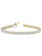 14K Yellow Gold 10ctw Diamond Tennis Bracelet