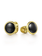 14K Yellow Gold Black Onyx Cufflinks