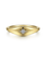 14K Yellow Gold Diamond Starburst Ring