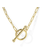 14K Yellow Gold Paperclip Toggle Necklace