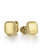 14K Yellow Gold Square Cufflinks with Rope Trim