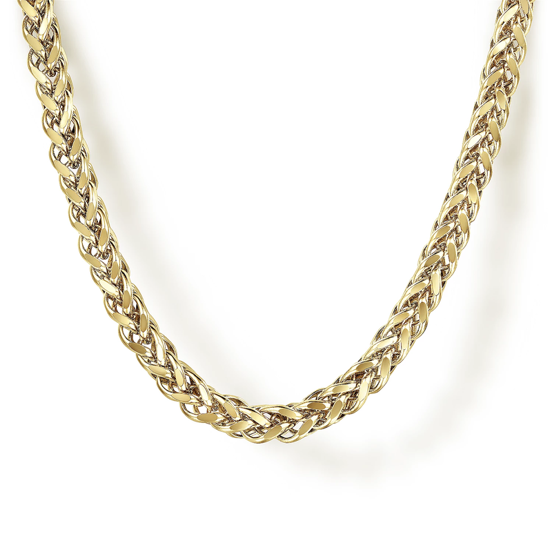 14KT 22" WHEAT CHAIN