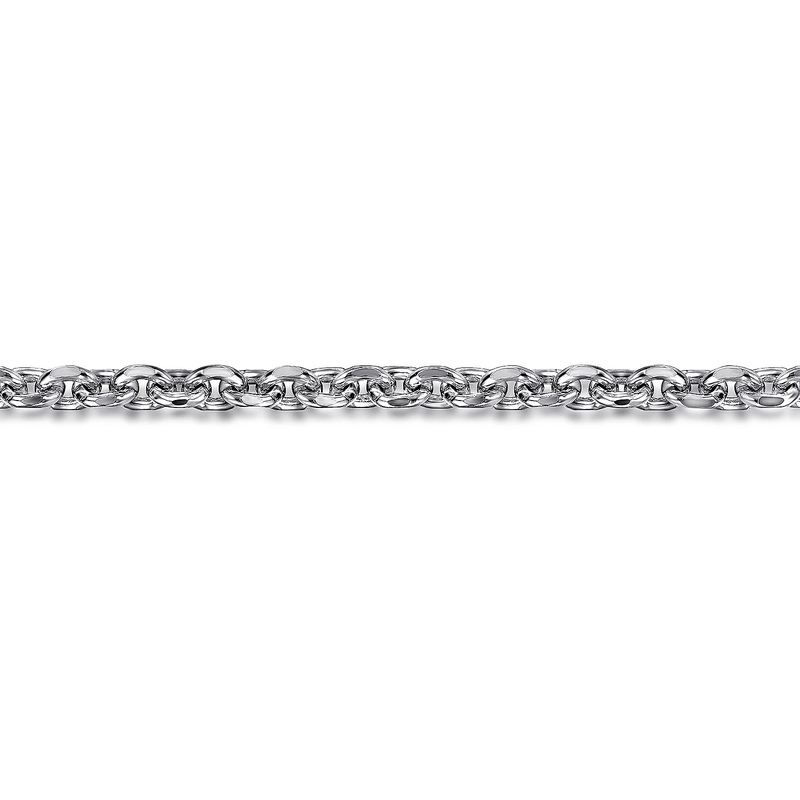 925 Sterling Silver Men's Link Chain Bracelet