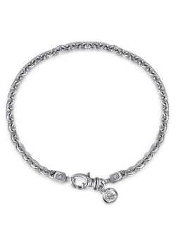 925 Sterling Silver Men's Link Chain Bracelet