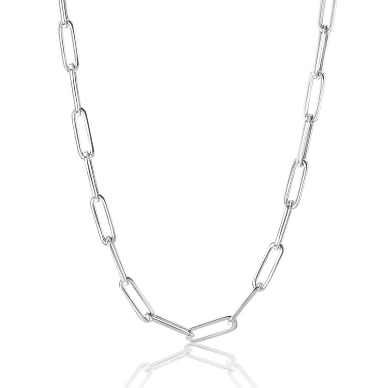 Sterling Silver Paperclip Chain